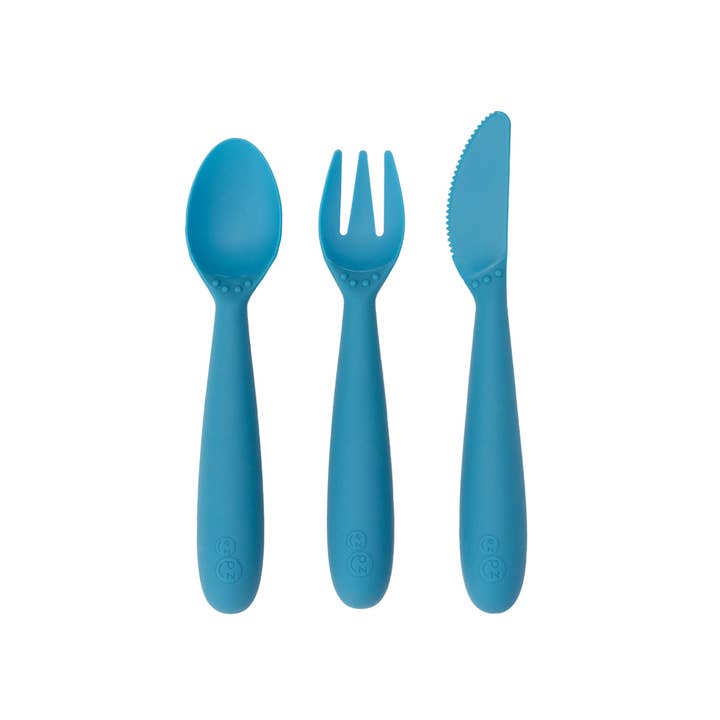 ezpz - Vente Set de couverts – enfant et bébé - Happy Ustensiles (tout-petit/enfant d'âge préscolaire de 2 ans et plus)