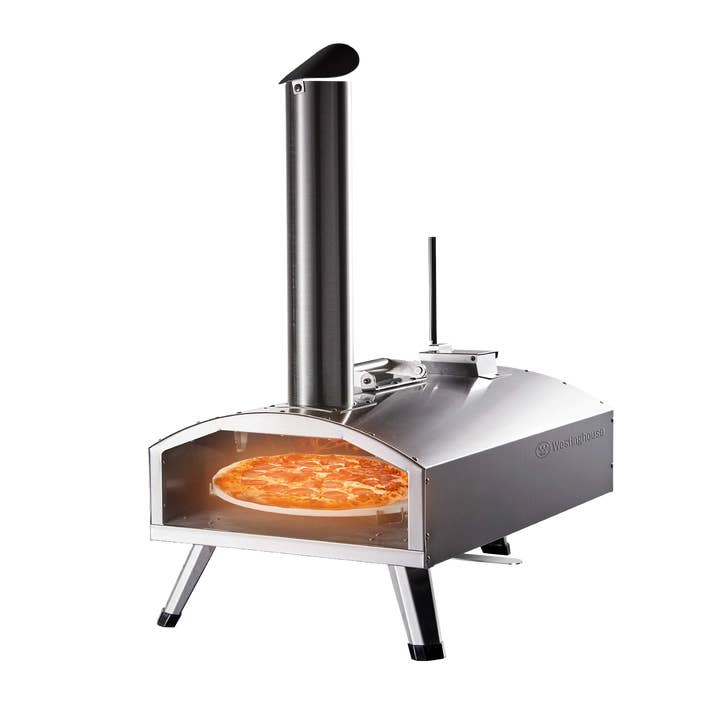 Westinghouse - Wholesale Kitchen Appliance - Westinghouse 12-Inch Dual Fuel Pizza Oven with RotatingStone