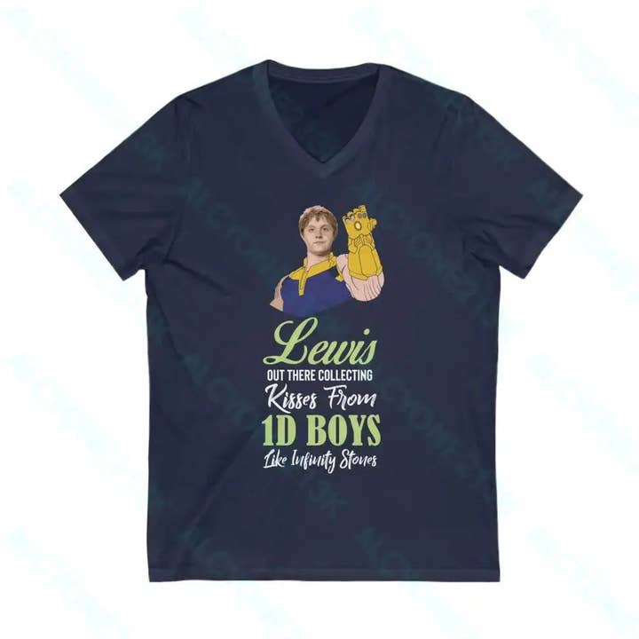 Lewis Capaldi Unisex Jersey Kortärmad V-ringad T-shirt för wholesale av Alcyone213k