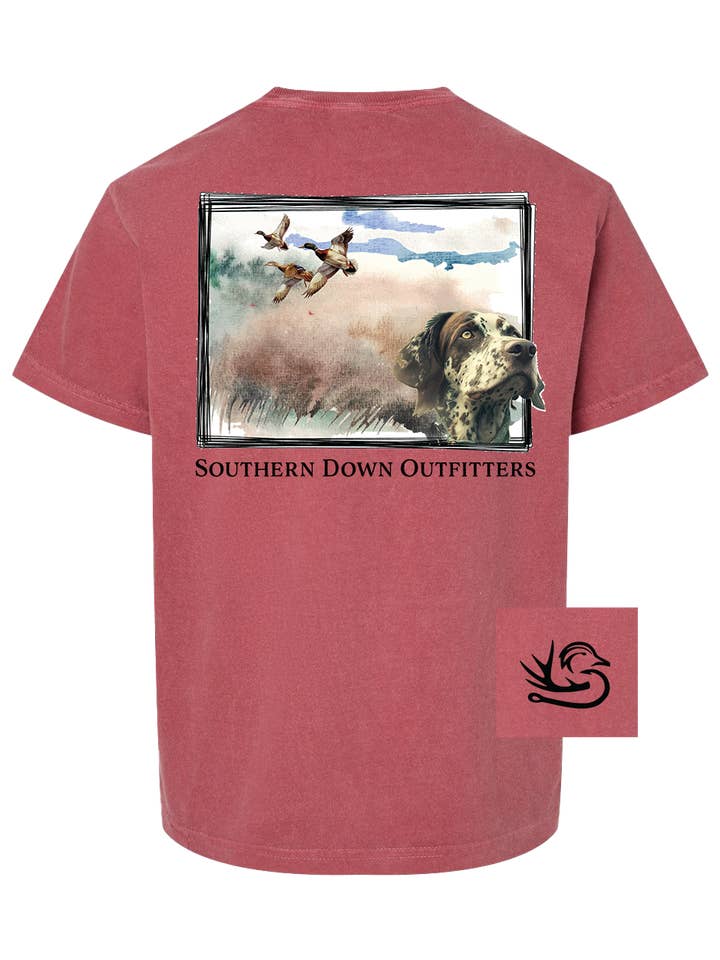 Framed Pointer Youth Tee for wholesale by Southern Down Outfitters
