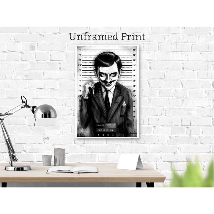 Black Market Art - Wholesale Art Print - GOMEZ - Gomez Addams Family TV Show Art Print6