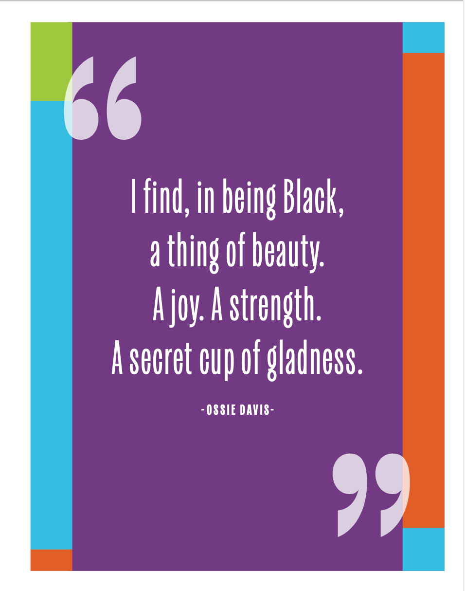 Junebug Ink - Wholesale Encouragement Card - Wise Words: Ossie Davis1