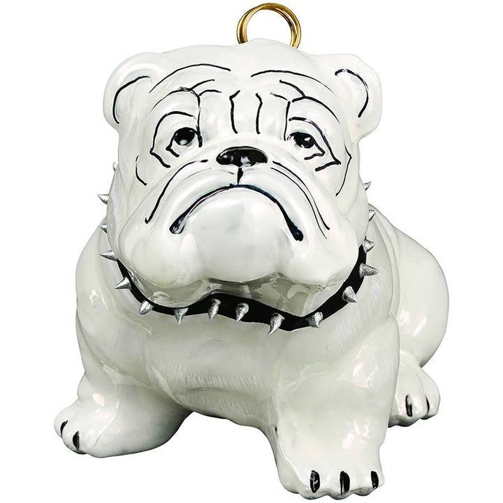 Bulldog med sort besat krave for engroshandel hos Joy To The World Collectibles