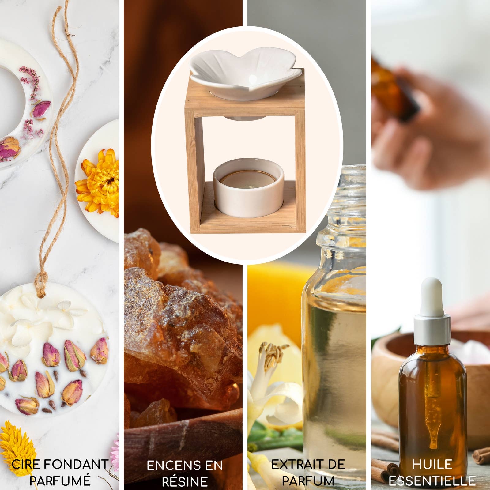 Zen'Arôme - Wholesale Fragrance Warmer - Plumeria Bamboo and Ceramic Scented Wax Burner3