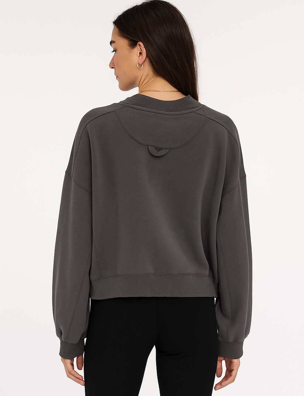 Sweetkama - Wholesale Sweatshirt - Women's - Ladies Solid Color Cropped Pullover SKT52322