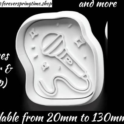 Forever Springtime - Wholesale Biscuit cutter - Microphone Cutter and Embosser Stamp: Art, Baking, Craft7