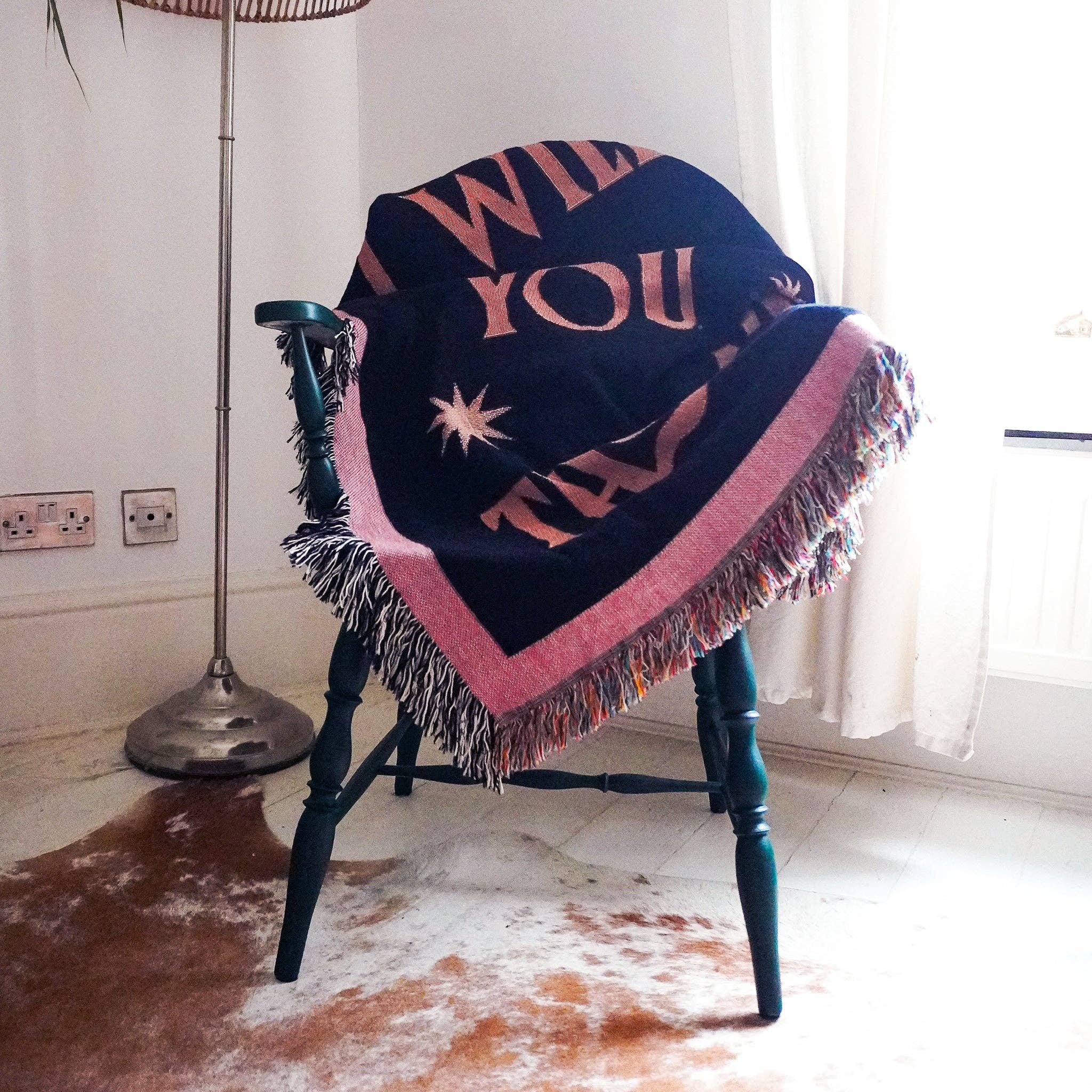 Telegramme Paper Co. - Wholesale Throw Blanket - I Will Follow You Limited Edition Woven Jaquard Blanket7