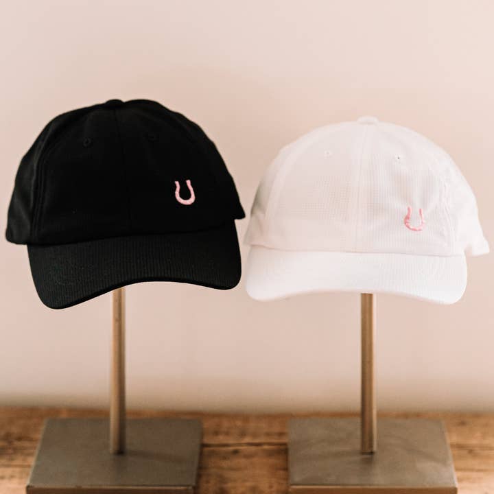 Bridle Up Hope Shop - Wholesale Baseball Cap - Women's - Lucky Horseshoe Hat (White)
