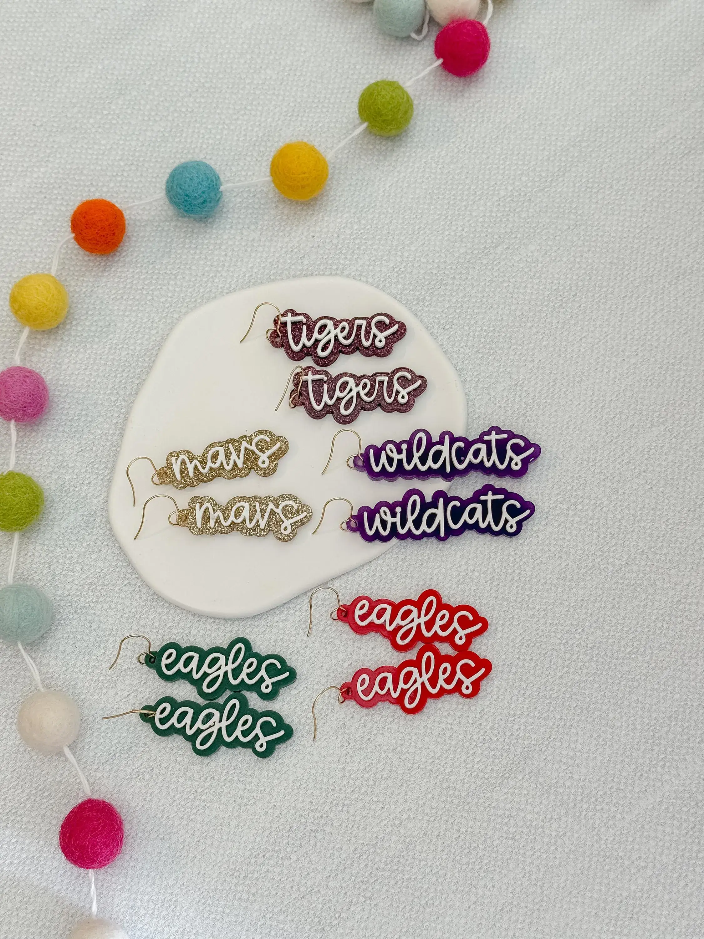 TART Design Co. LLC - Wholesale Dangle Earrings - Game Day Mascot Earrings6