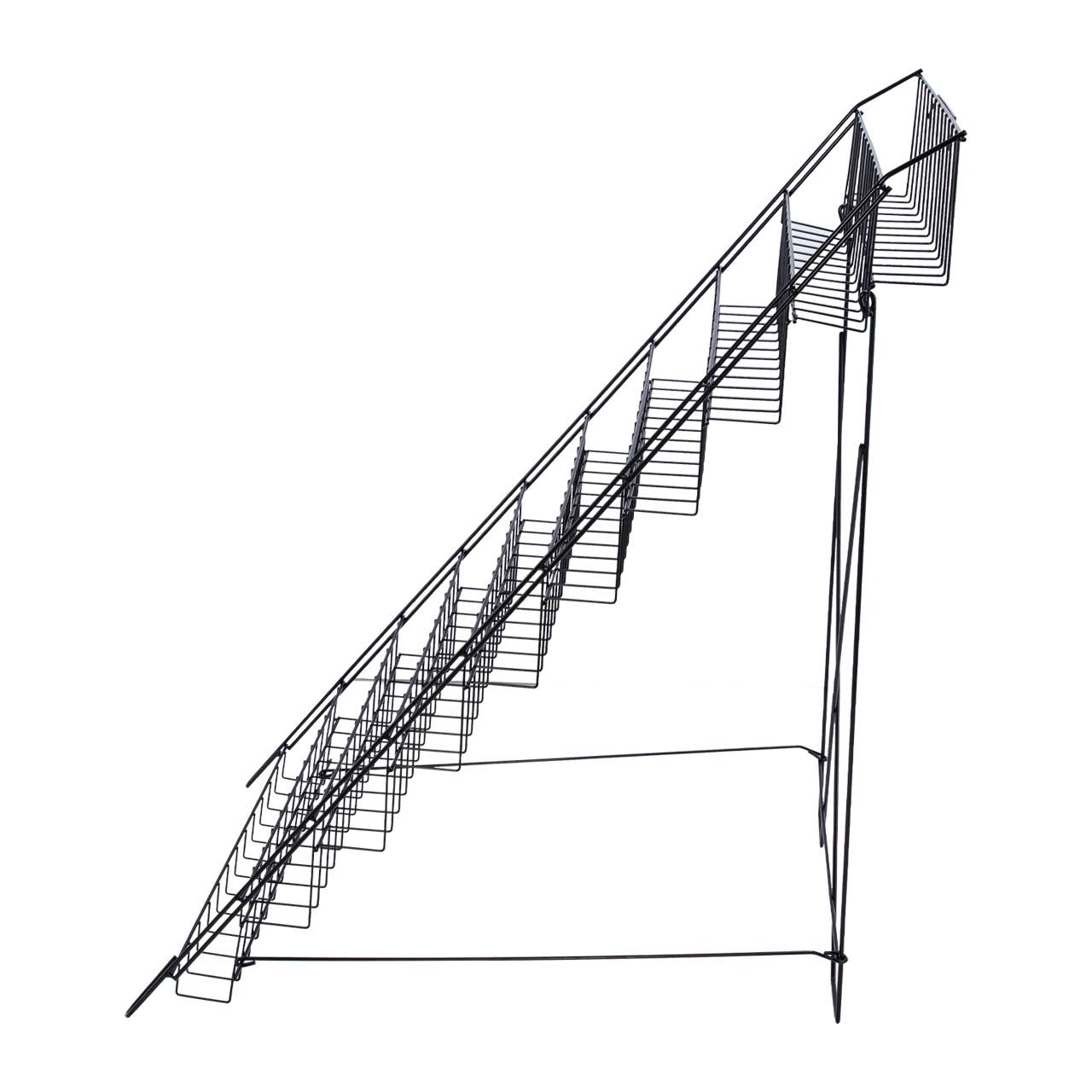 Store Supply Warehouse - Wholesale Retailer Display - Accessories - Black Floor-Standing Wire Rack - 46''H x 26 1/2''W x 31''D2