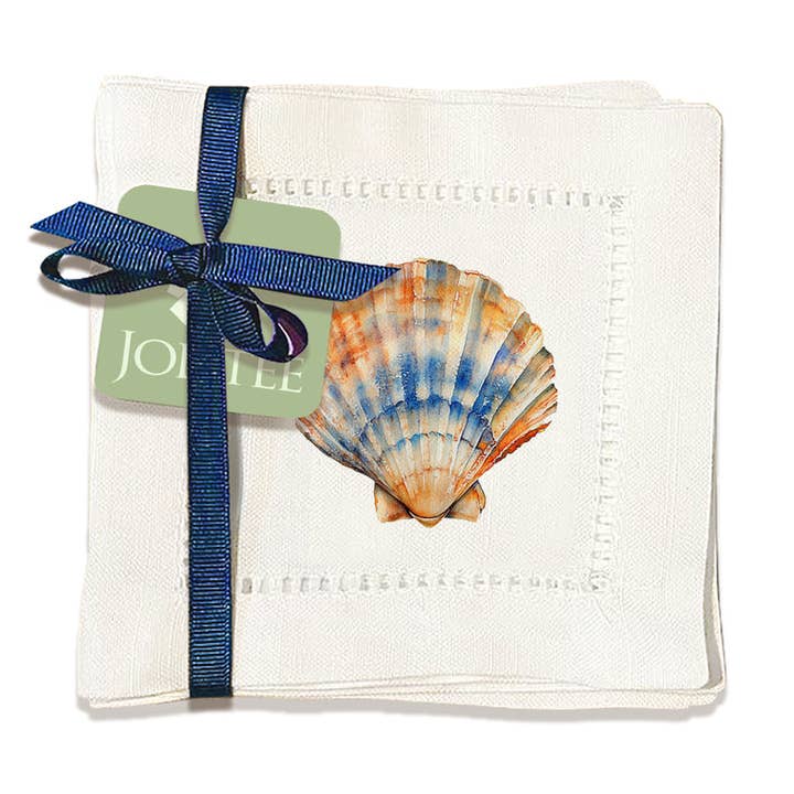 Jakobsmuschel-Saumstich-Servietten für den Großhandel von Jolitee