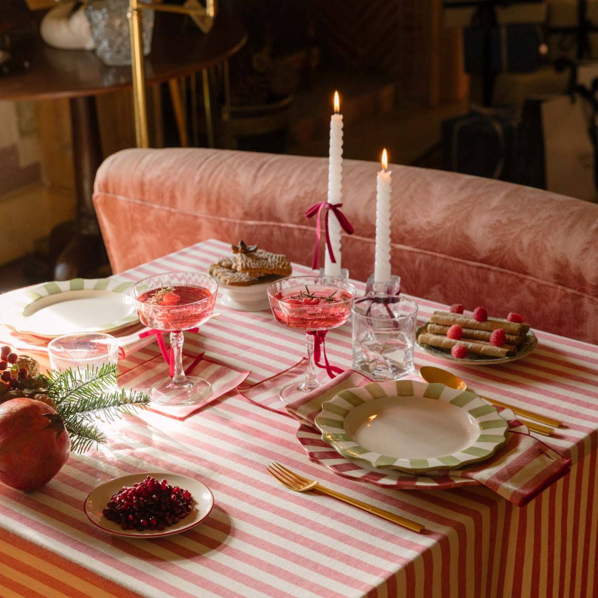 Torres Novas - Vente Serviettes de table en tissu - Serviettes Barra avec broderie de Noël1