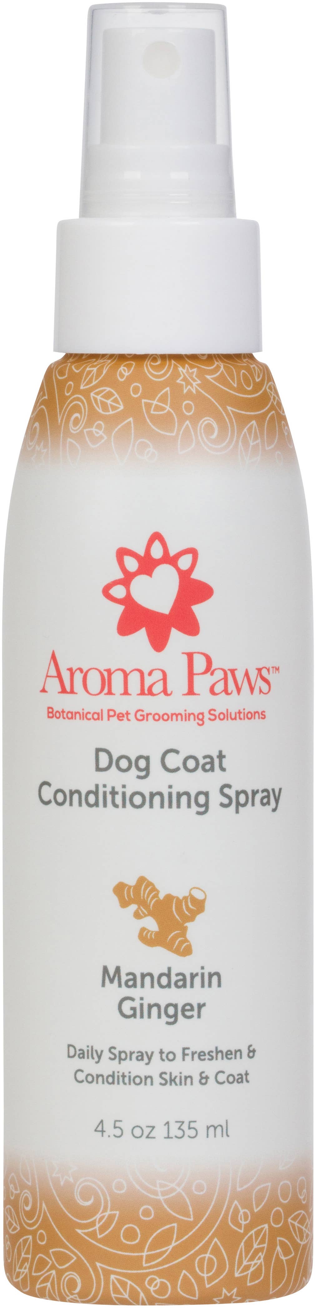 Aroma Paws – Großhandel Haustierspray – Hund – 4,5 Unzen Hundemantel Spray Mandarin Ingwer2