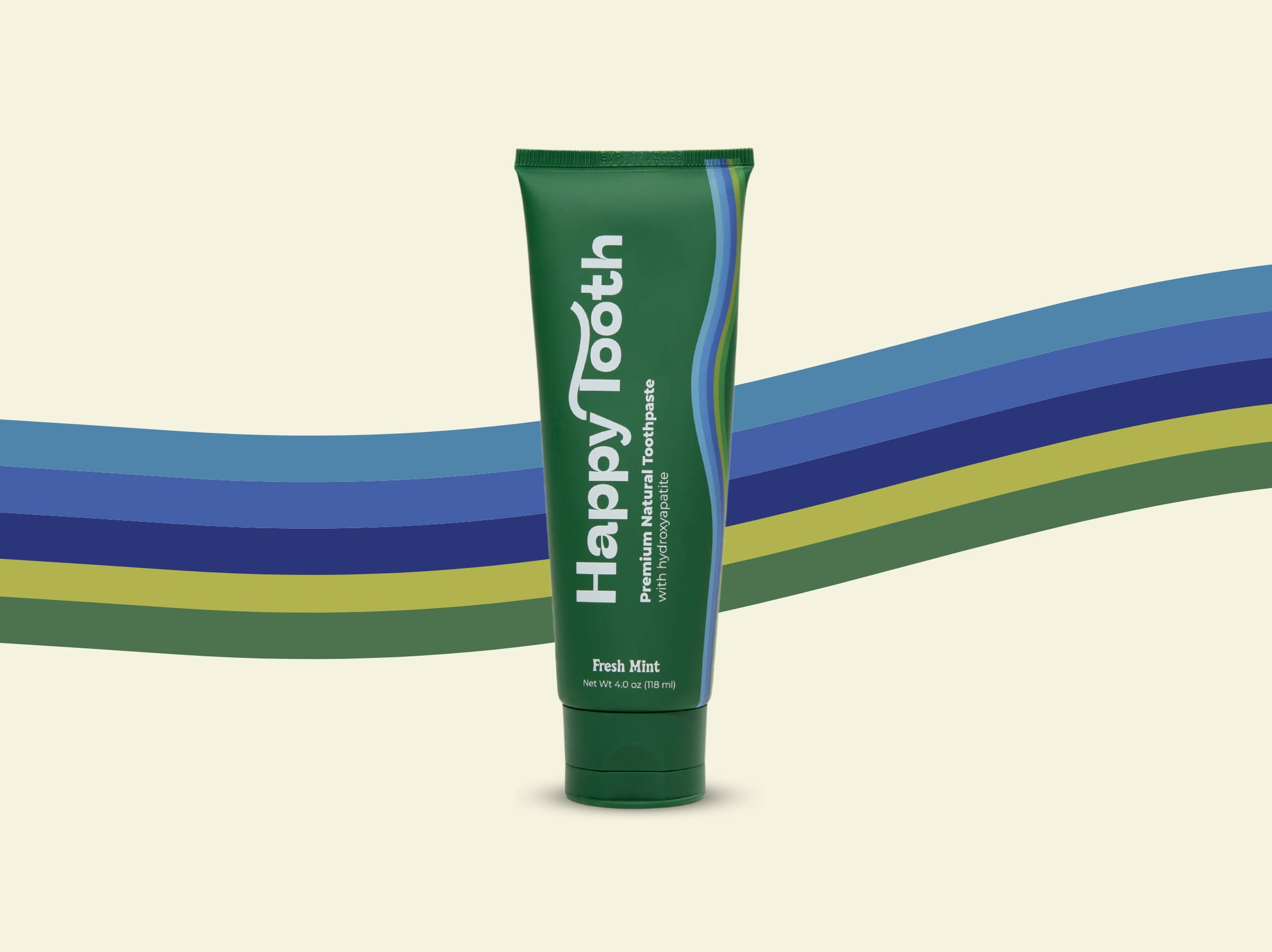 Happy Tooth Products LLC - Vente Dentifrices - Dentifrice naturel à l'hydroxyapatite - Menthe fraîche