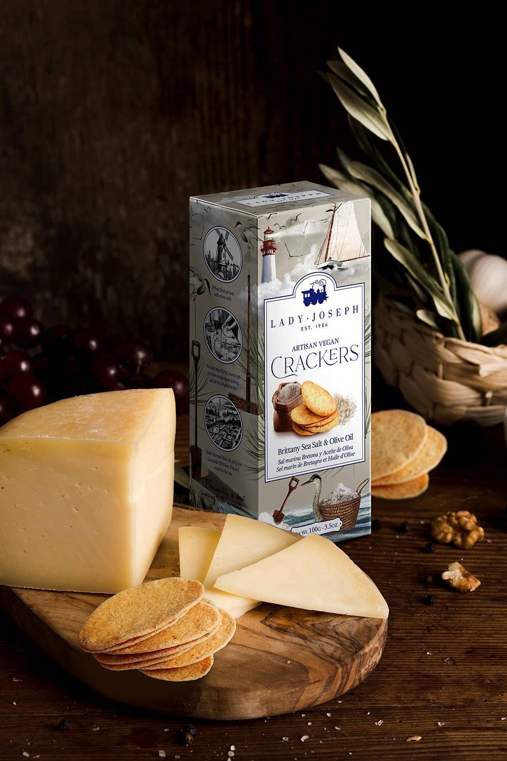 Lady Joseph Bakery - Wholesale Crackers - Crackers With Brittany Sea Salt & Olive Oil (Vegan Snack )9