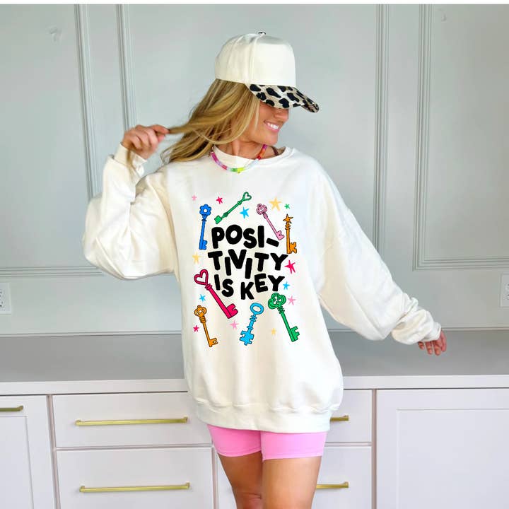 La positività è la chiave Felpa per la vendita all'ingrosso da parte di Poppy & Pine