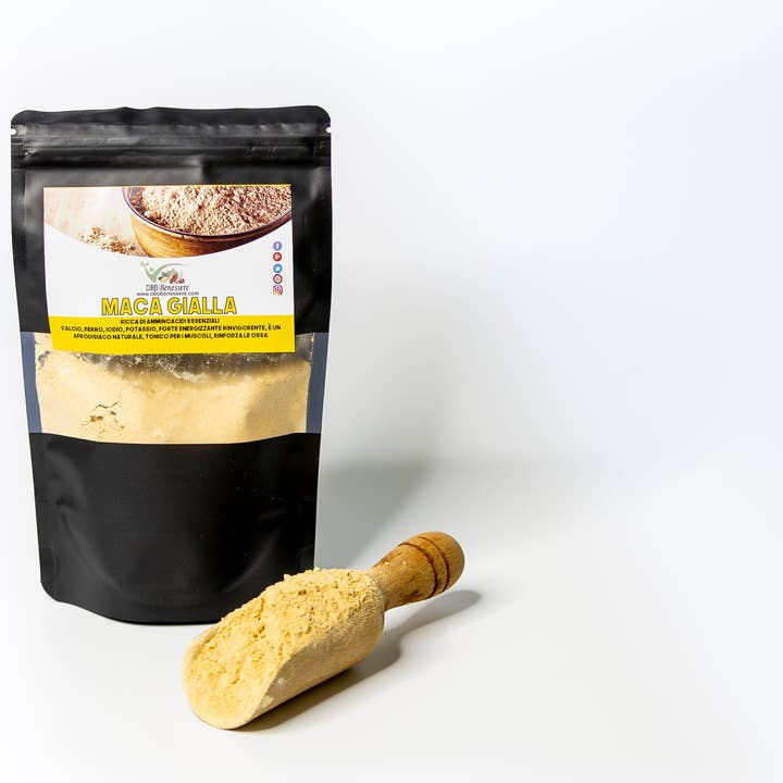 Cibobenessere – wholesale Protein-/superfoodpulver – ORGANIC MACA TRIO (gul, röd, svart)