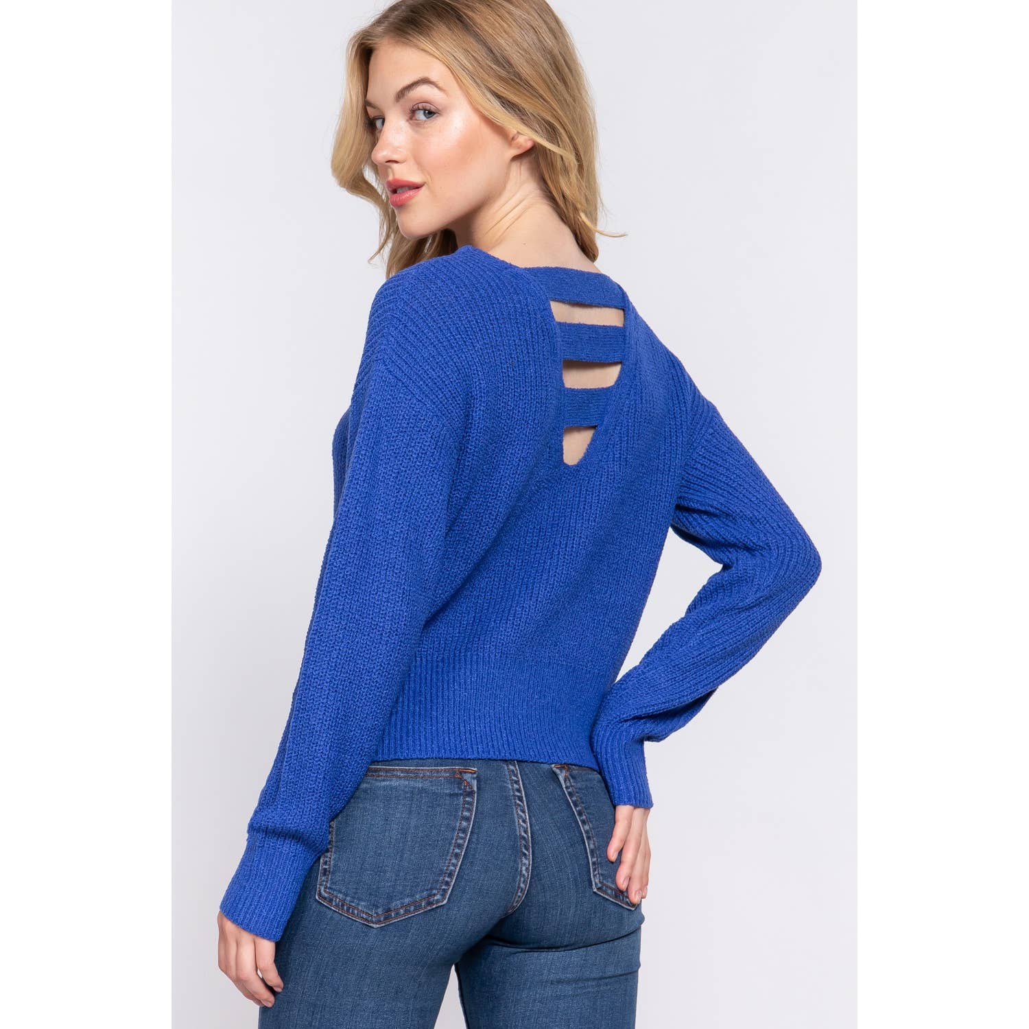 Apolline – Engroshandel Pullover - Dame – DOLMAN SLV STRAPPY TRØJE MED ÅBEN RYG13