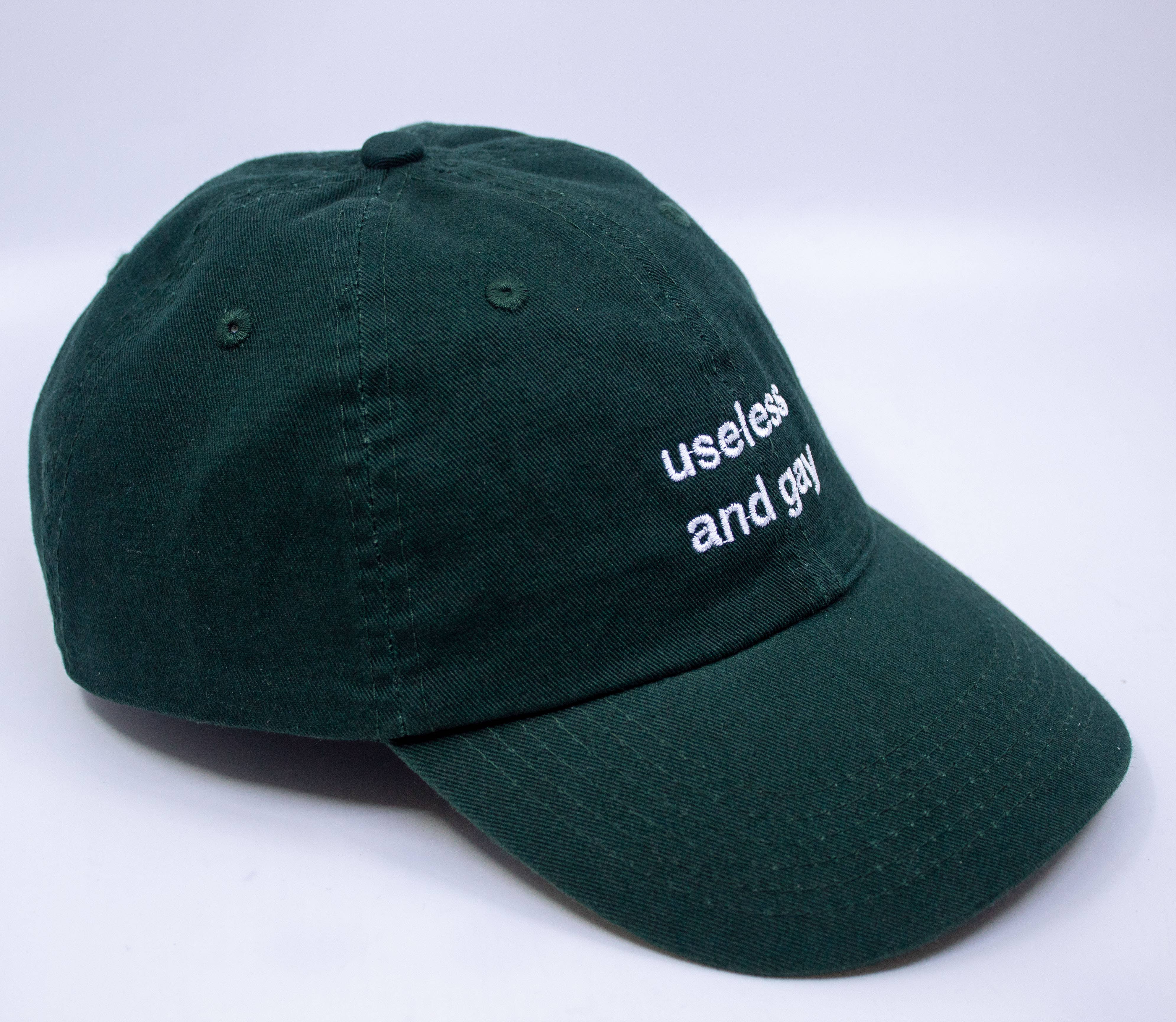 Standard Goods - Wholesale Baseball Cap - Unisex - Useless and Gay Embroidered Hat2