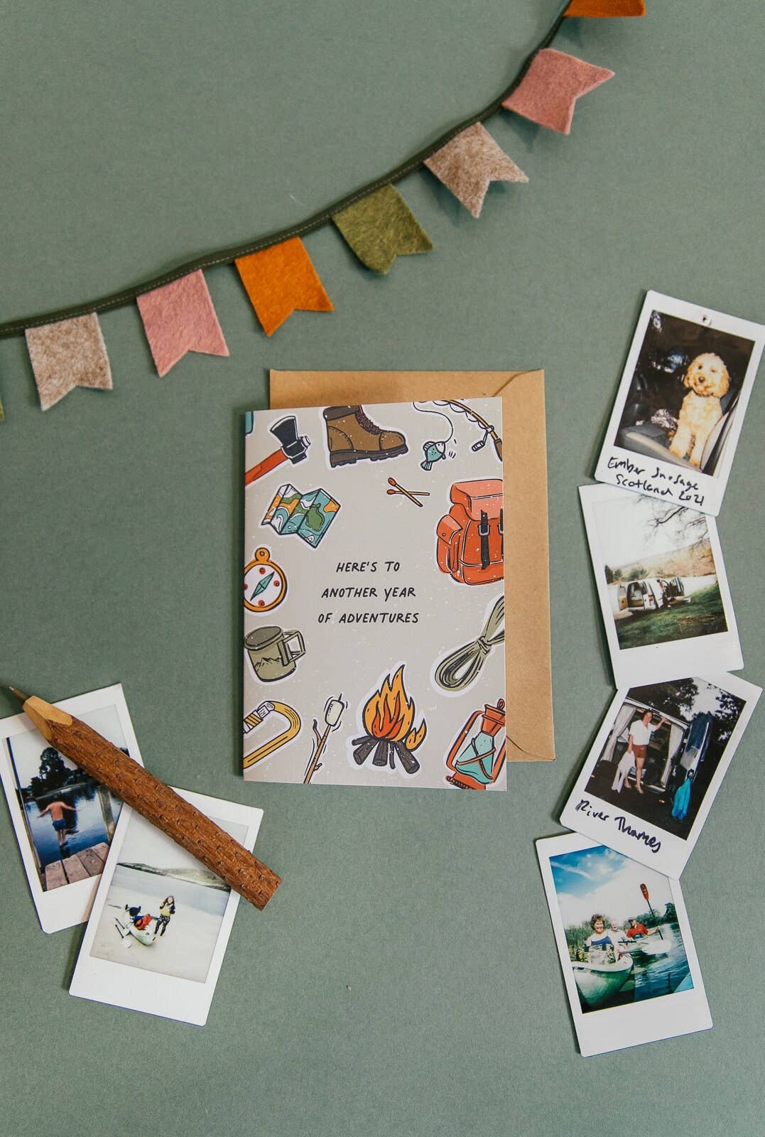 Golden Mountain – wholesale Birthday card – Adventure Anniversary and Birthday Card A62