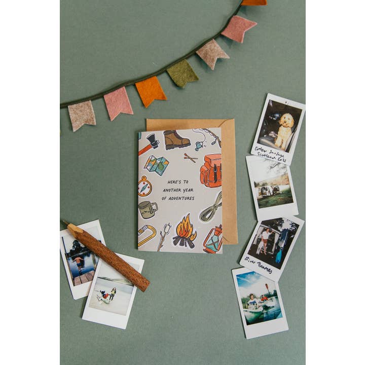 Golden Mountain – wholesale Birthday card – Adventure Anniversary and Birthday Card A62