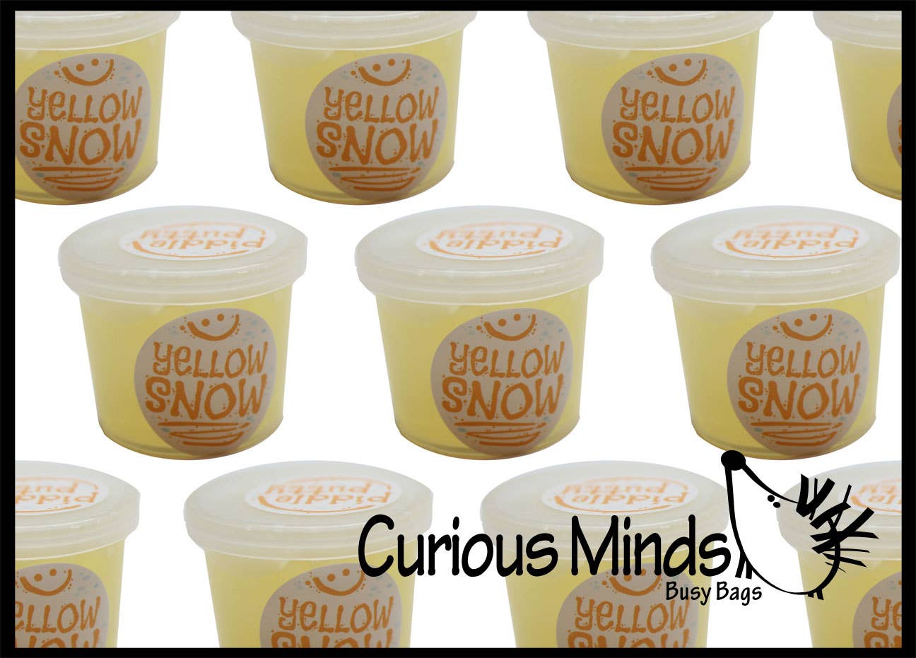 Curious Minds Toys - Wholesale Putty/slime – Child - 1 Yellow Snow "Piddle Putty"  Slime - Funny Winter Holiday6