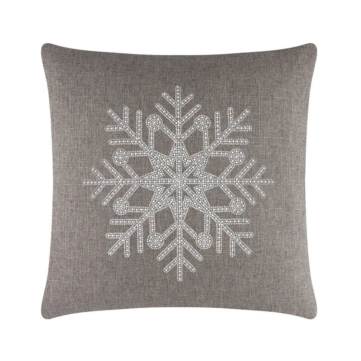 Sparkles Home - Wholesale Throw/Decorative Pillow - Rhinestone Snowflake Pillow25