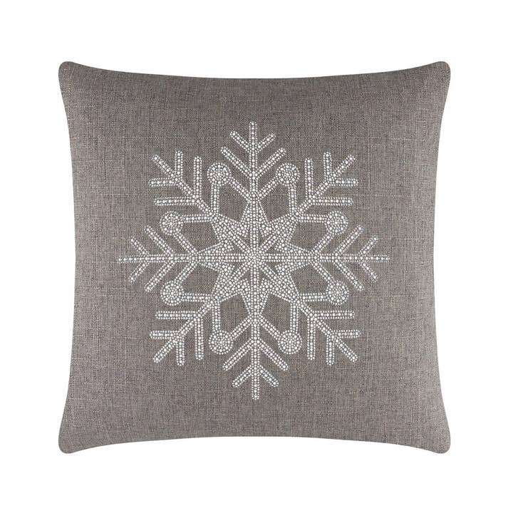 Sparkles Home - Wholesale Throw/Decorative Pillow - Rhinestone Snowflake Pillow25