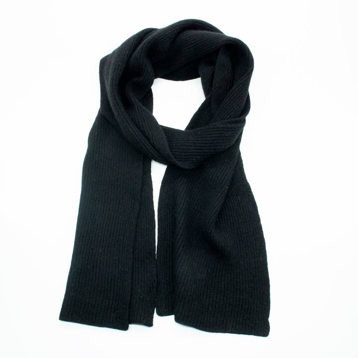 Portolano - Wholesale Scarf - Unisex - 10"x72" CASHMERE RIBBED SCARF
