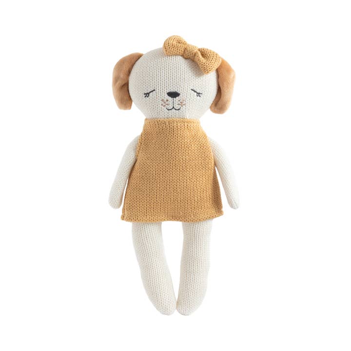 Living Textiles - Wholesale Stuffed/Plush Toy - Kids & Baby - Knitted Animal Toy- Paula the Puppy