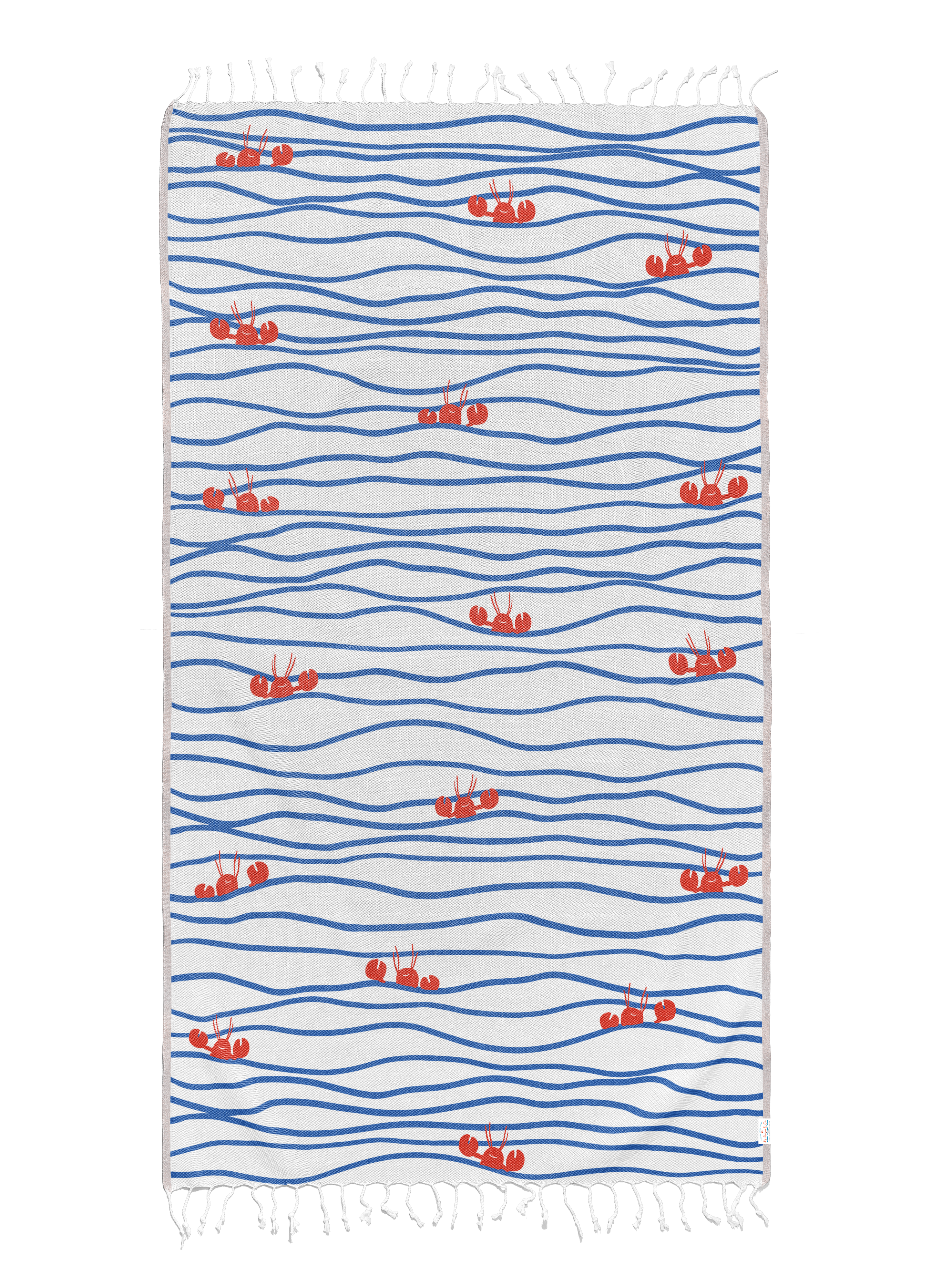 Ramus & Co. - Wholesale Beach Towel - Lobster n' Waves Turkish Beach Towel2