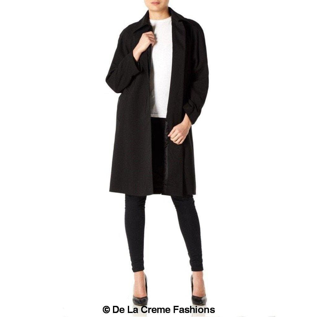 De La Creme Fashions - Wholesale Coat - Women's - De La Creme - Womens Oversized Knee Length Plus Size Mac1