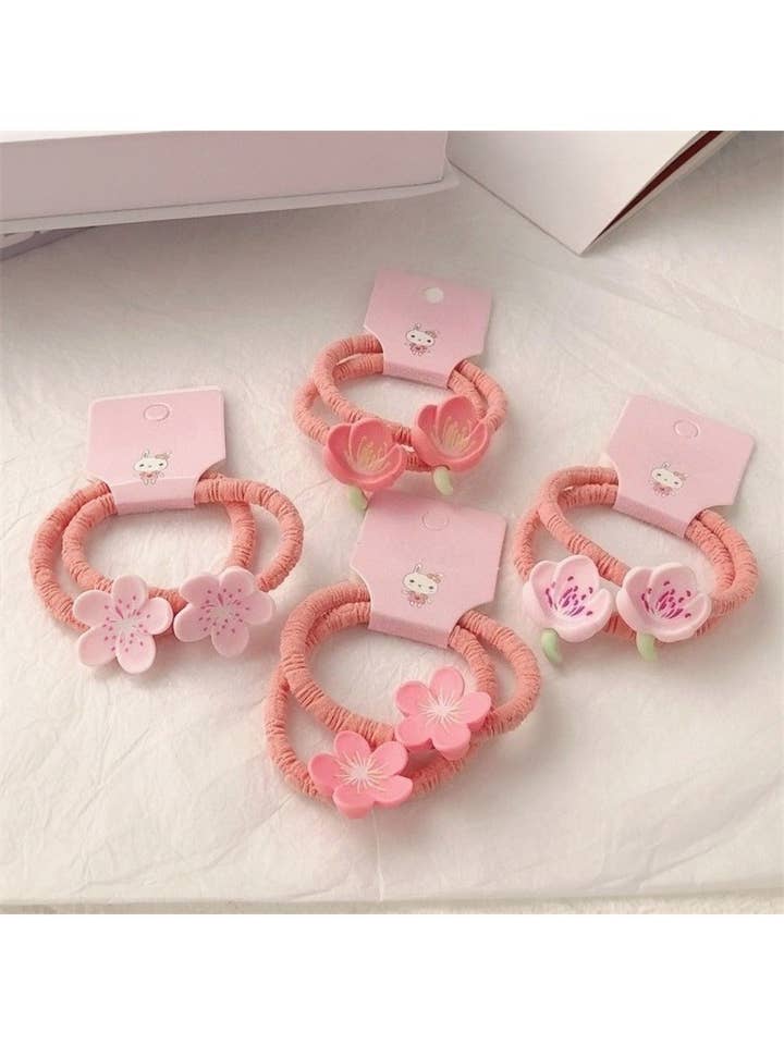 Gifty - Joli Élastique à Cheveux Fleur (2 Pièces) pour la vente par WEST AUSSIE SUPPLIES