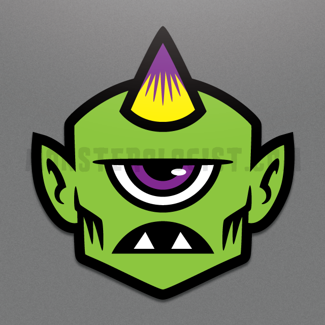 Monsterologist - Wholesale Sticker - Cyclops Head Monster Sticker0