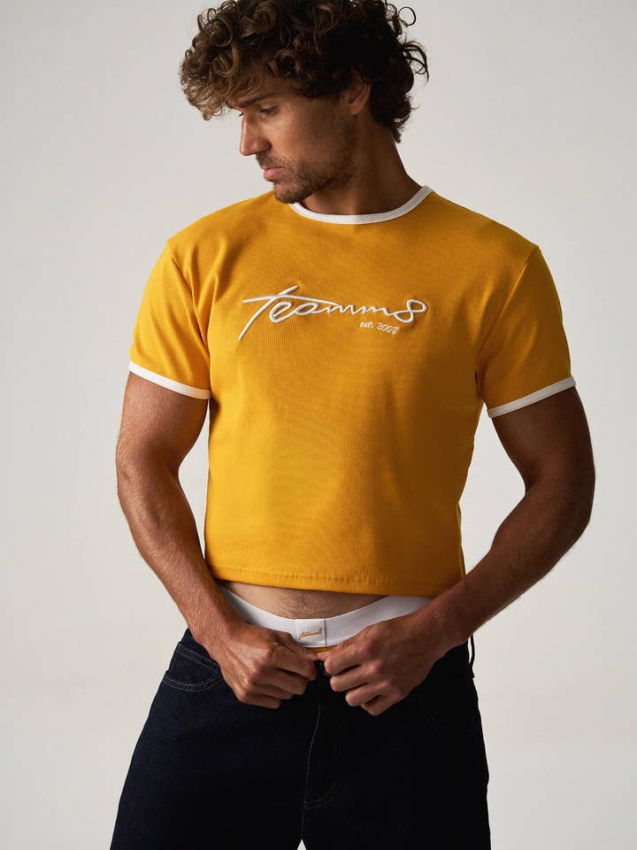 Maglietta corta retrò M.V.P. - Calendula per la vendita all'ingrosso da parte di TEAMM8