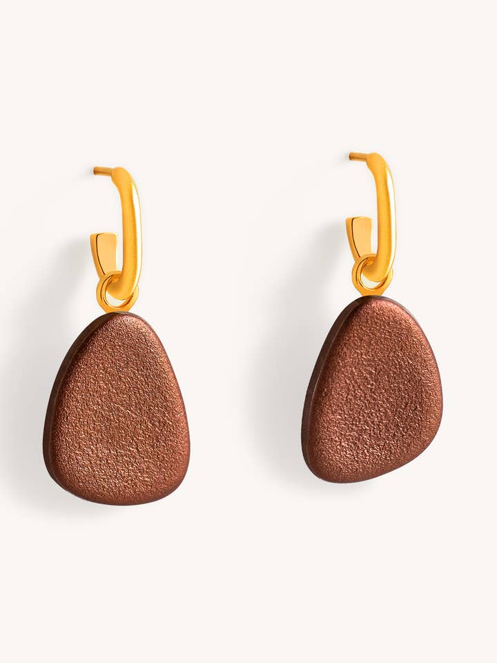 Gota Earring Antique Bronze – 18K Gold Plated for wholesale by Garda