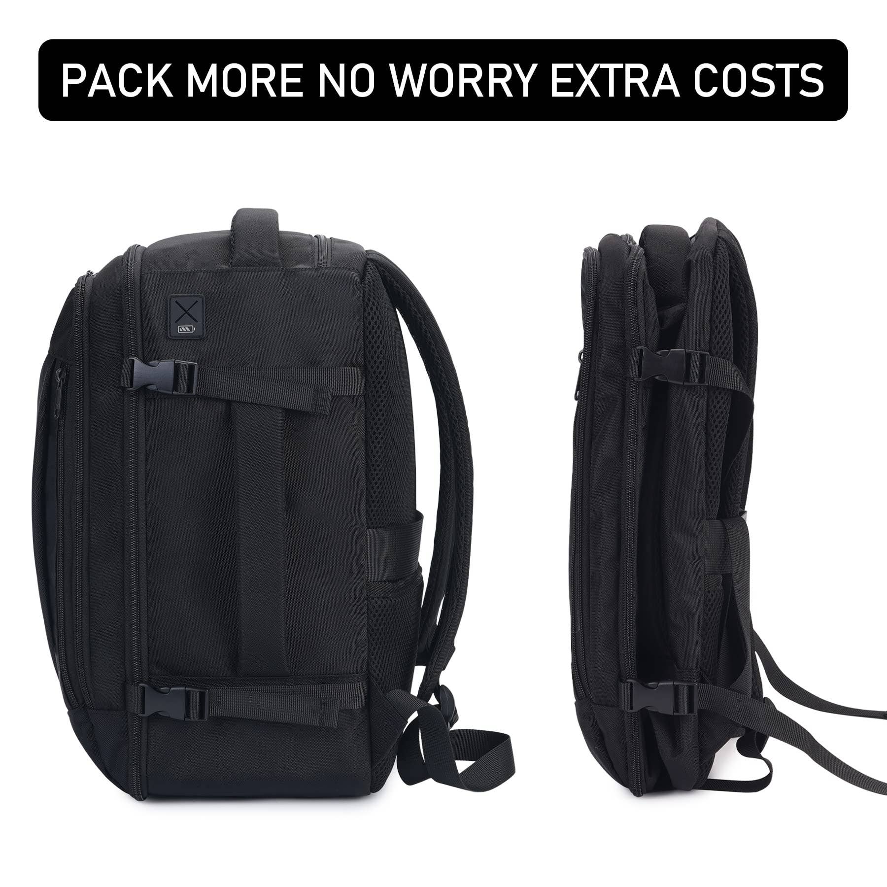 wandf - Wholesale Backpack - Unisex - 20L Underseat 13 Pockets Carry on Travel Bag with USB Port12