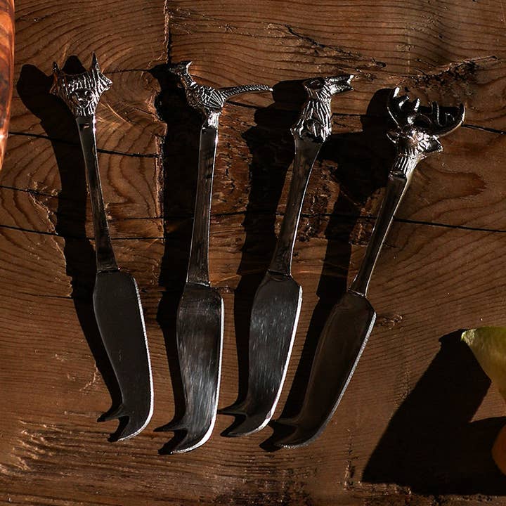 4 Mini Cheese Knives - Country Animals for wholesale by Selbrae House Ltd