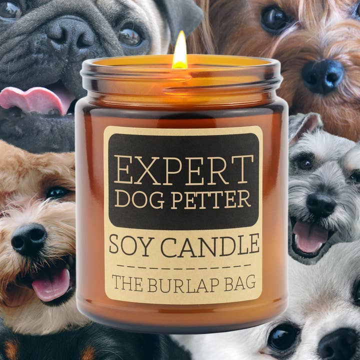 Expert Dog Petter - Soy Candle 9oz for wholesale by The Burlap Bag