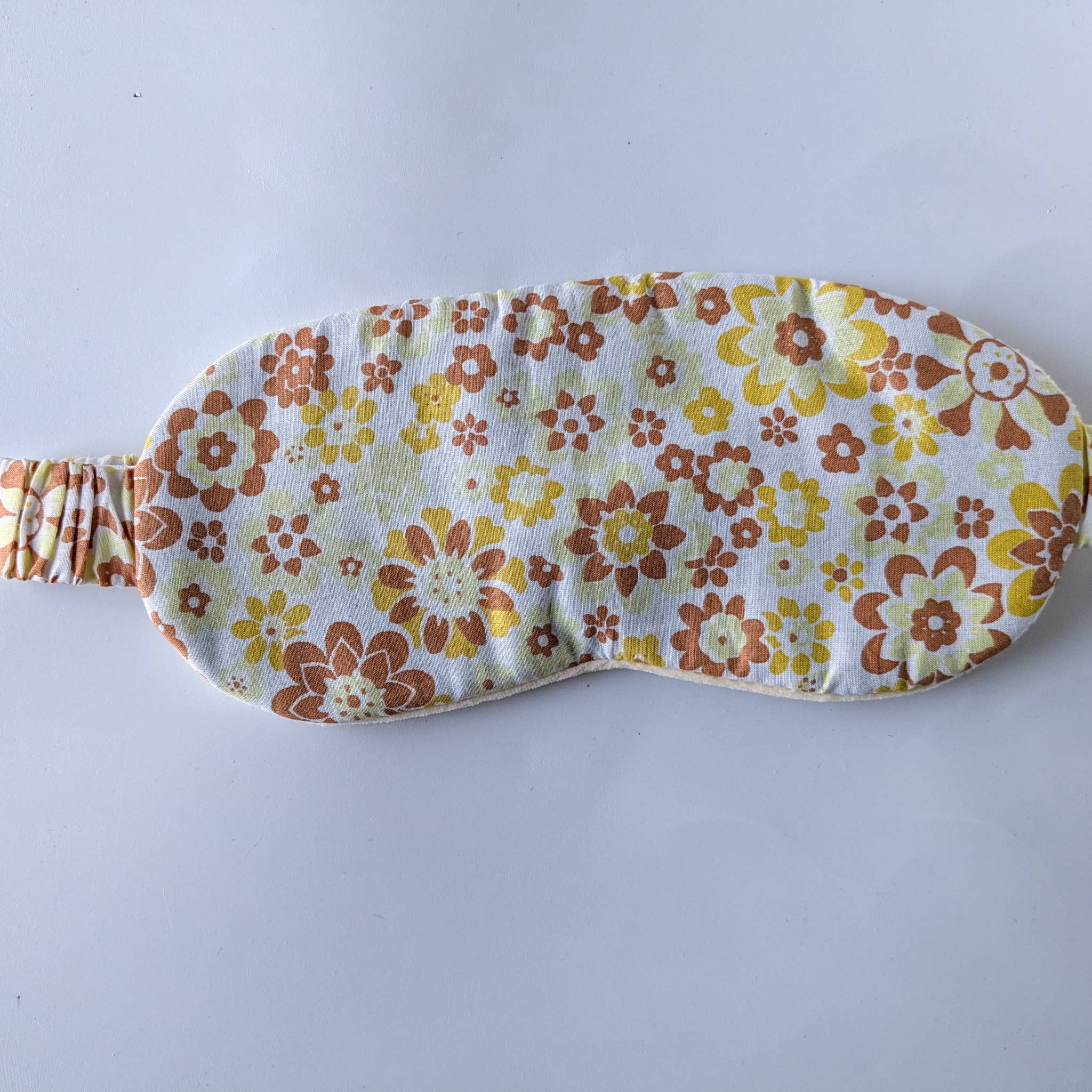 Shakti.ism - Wholesale Sleep/Eye Mask - Nepali cotton velvet sleep masks with floral design, yellow4