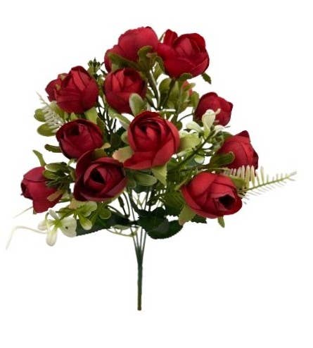 David Fischhoff Ltd – wholesale Artificial flowers – DF20163 - Six Assorted Rose Bud Bunch3