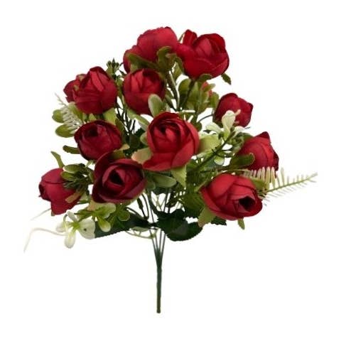 David Fischhoff Ltd – wholesale Artificial flowers – DF20163 - Six Assorted Rose Bud Bunch3