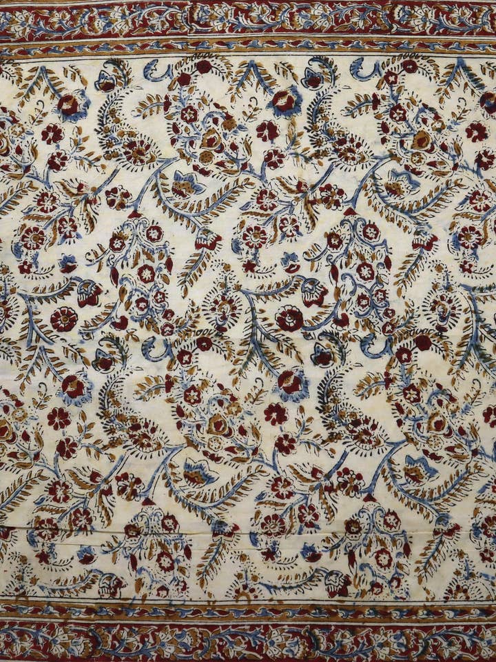 Garnet Vineyard - Bandana in cotone Kalamkari (KK1446) per la vendita all'ingrosso da parte di White Lotus Fashions