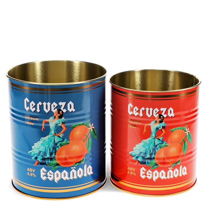 Rex B2B - Europe - Wholesale Kitchen Storage/Organizer - Medium storage tins (set of 2) - Cerveza Española
