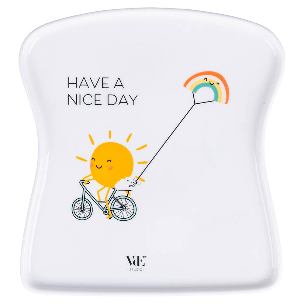 VdE Tivoli 1996 - Wholesale Dinner Plate - BE POSITIVE TOAST PLATE 2 ASS.3