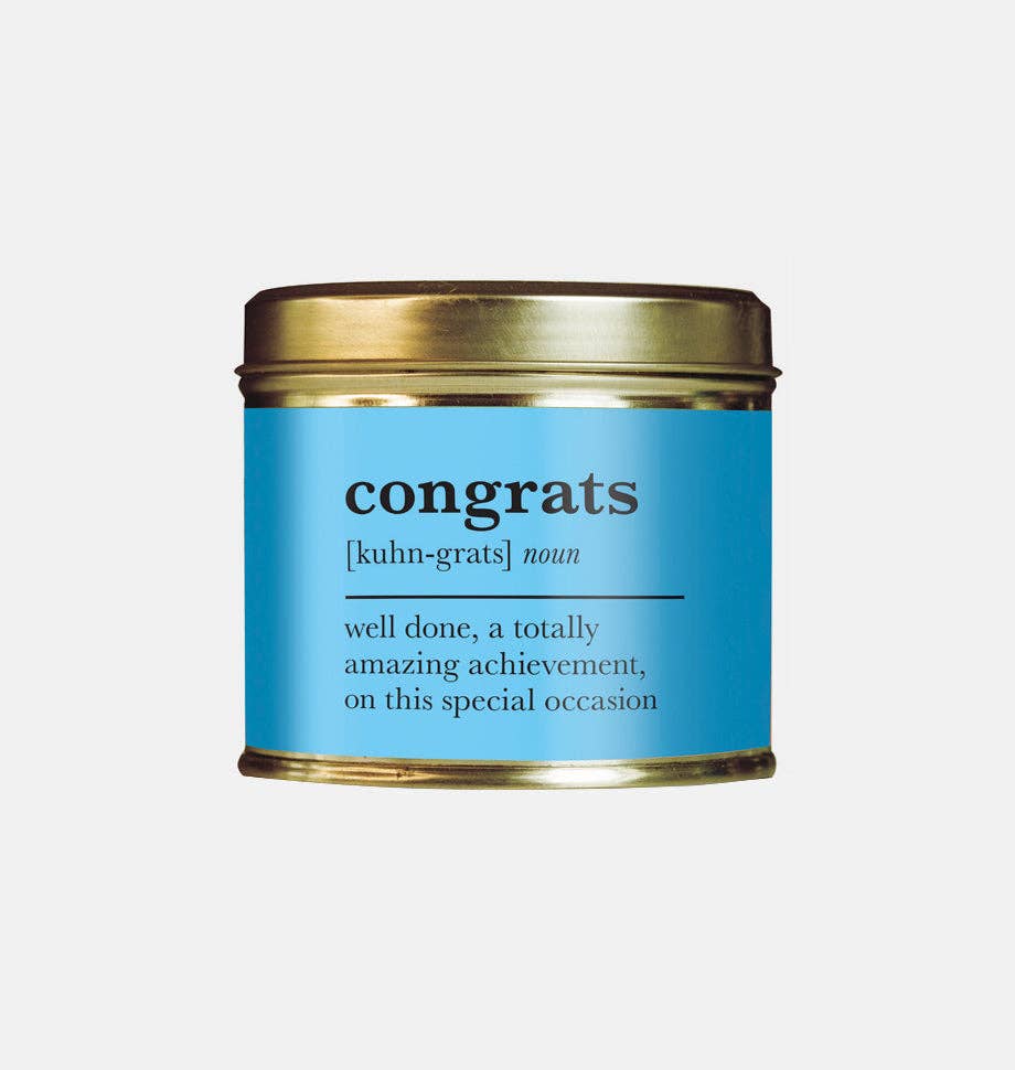 Shearer Candles - Wholesale Travel Candles - Congrats Definition Large Scented Tin Candle0