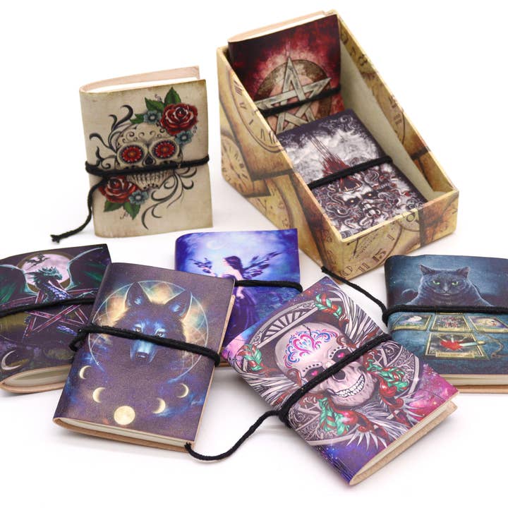 AW Artisan - Wholesale Notebook - Assorted Gothic Notebooks 7x10cm (display pack)3