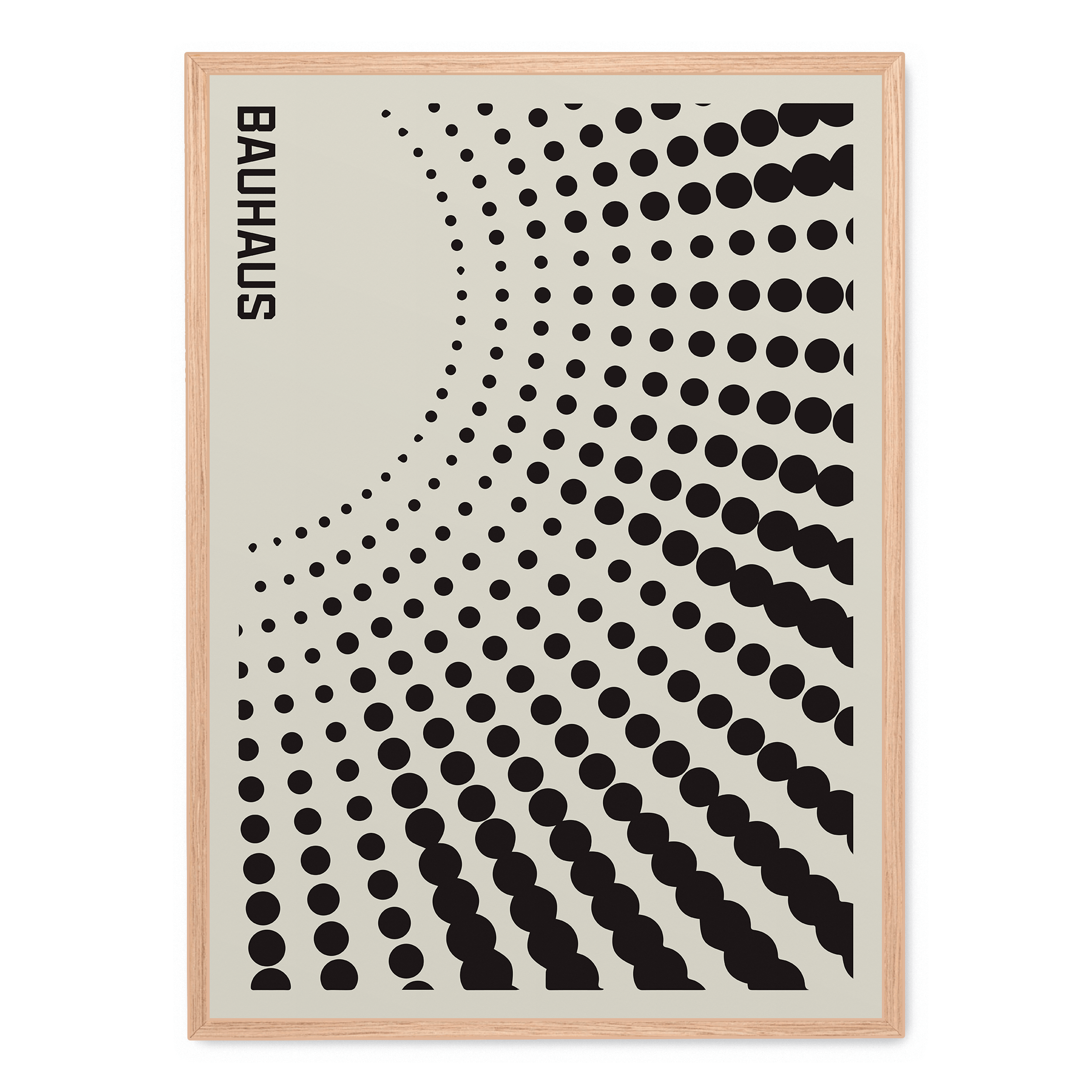 Rock Paper Scissors Wall Art - Wholesale Art Print - Bauhaus Black Dots1