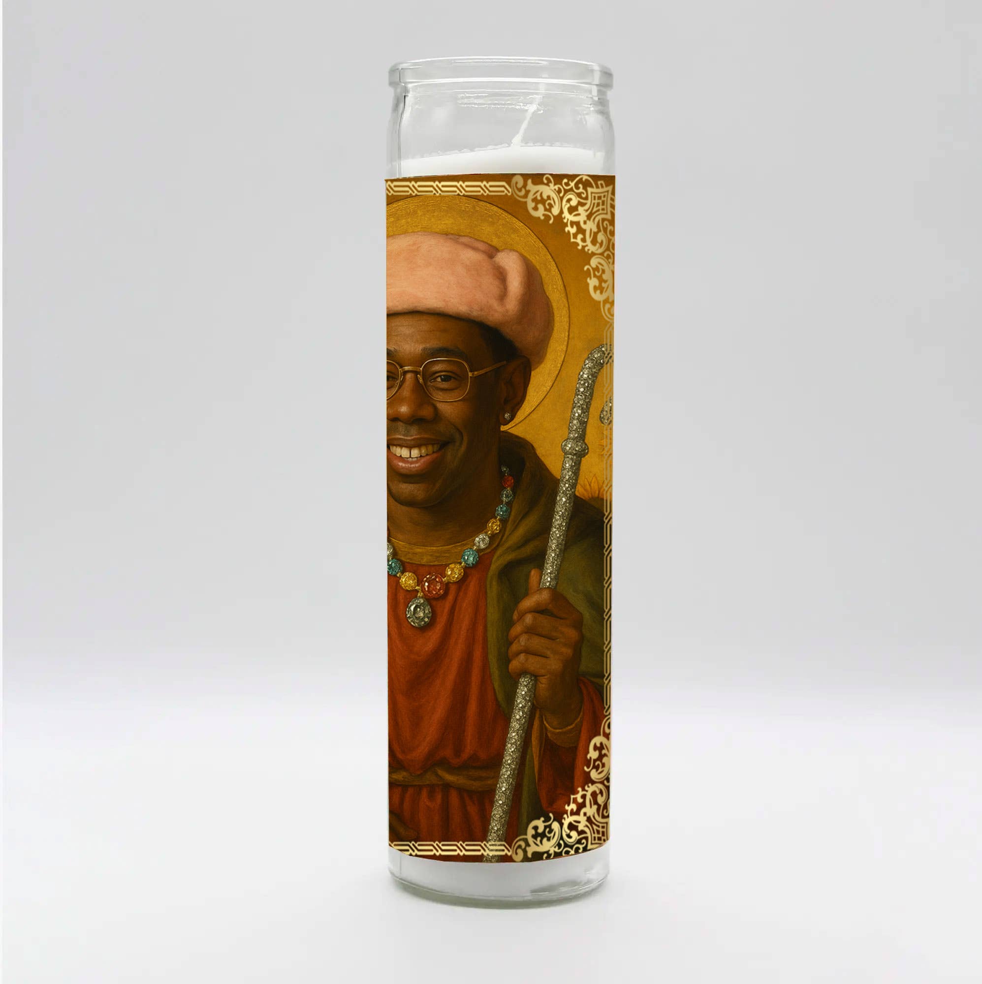 BOBBYK - Wholesale Pillar Candle - Saint Tyler Renaissance Candle1