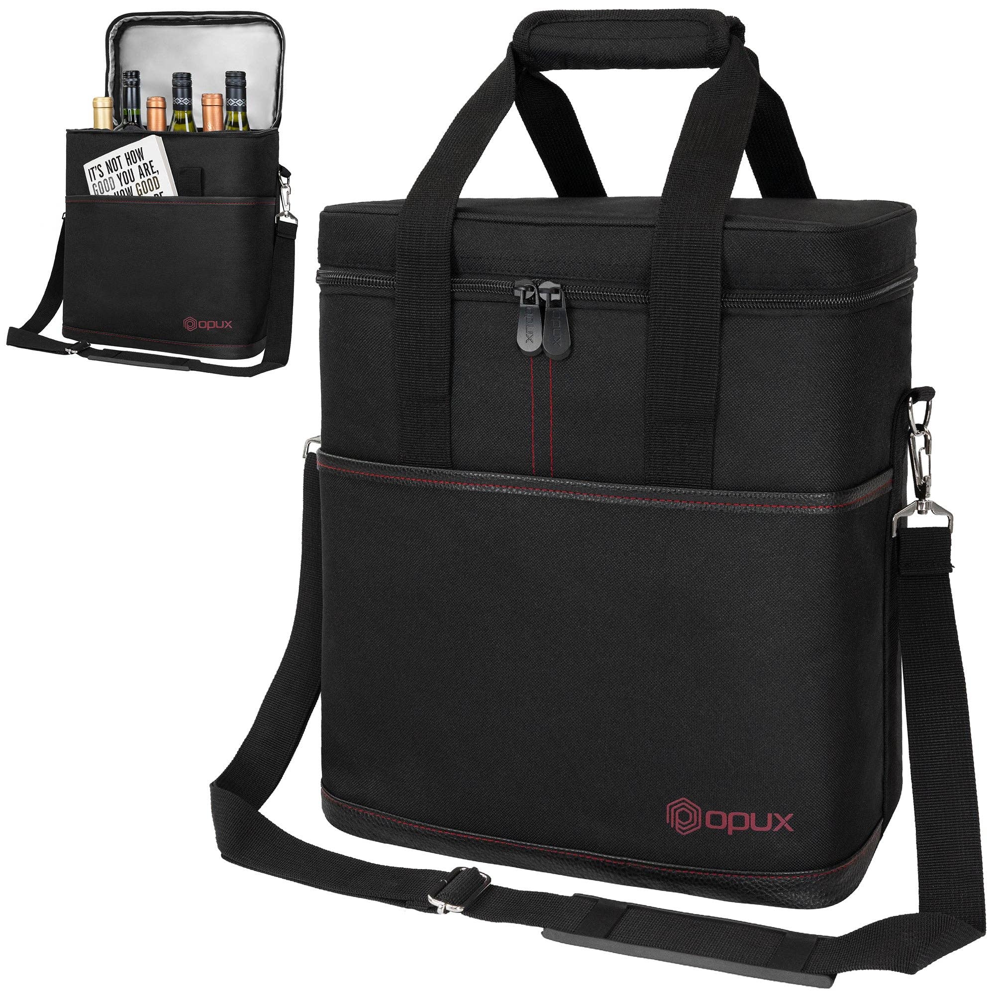 OPUX - Wholesale Wine Tote - 6 Bottle Wine Carrier Bag0